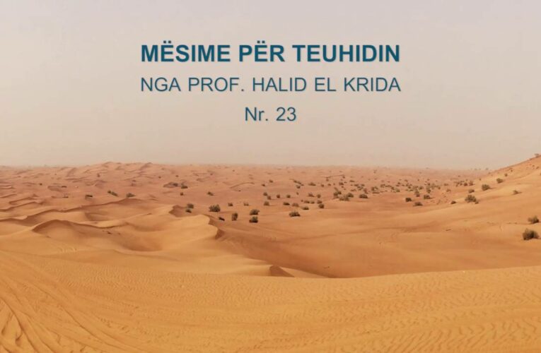 TEUHIDI 23 Prof. Halid El Krida