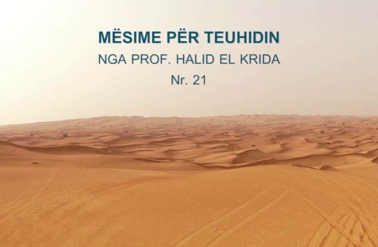 TEUHIDI 21 Prof. Halid El Krida